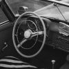 Art The Sunset | Beach Benz 190Sl - Black & White