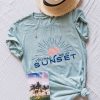 Art The Sunset | You Had Me At Sunset Tee - Sea Glass