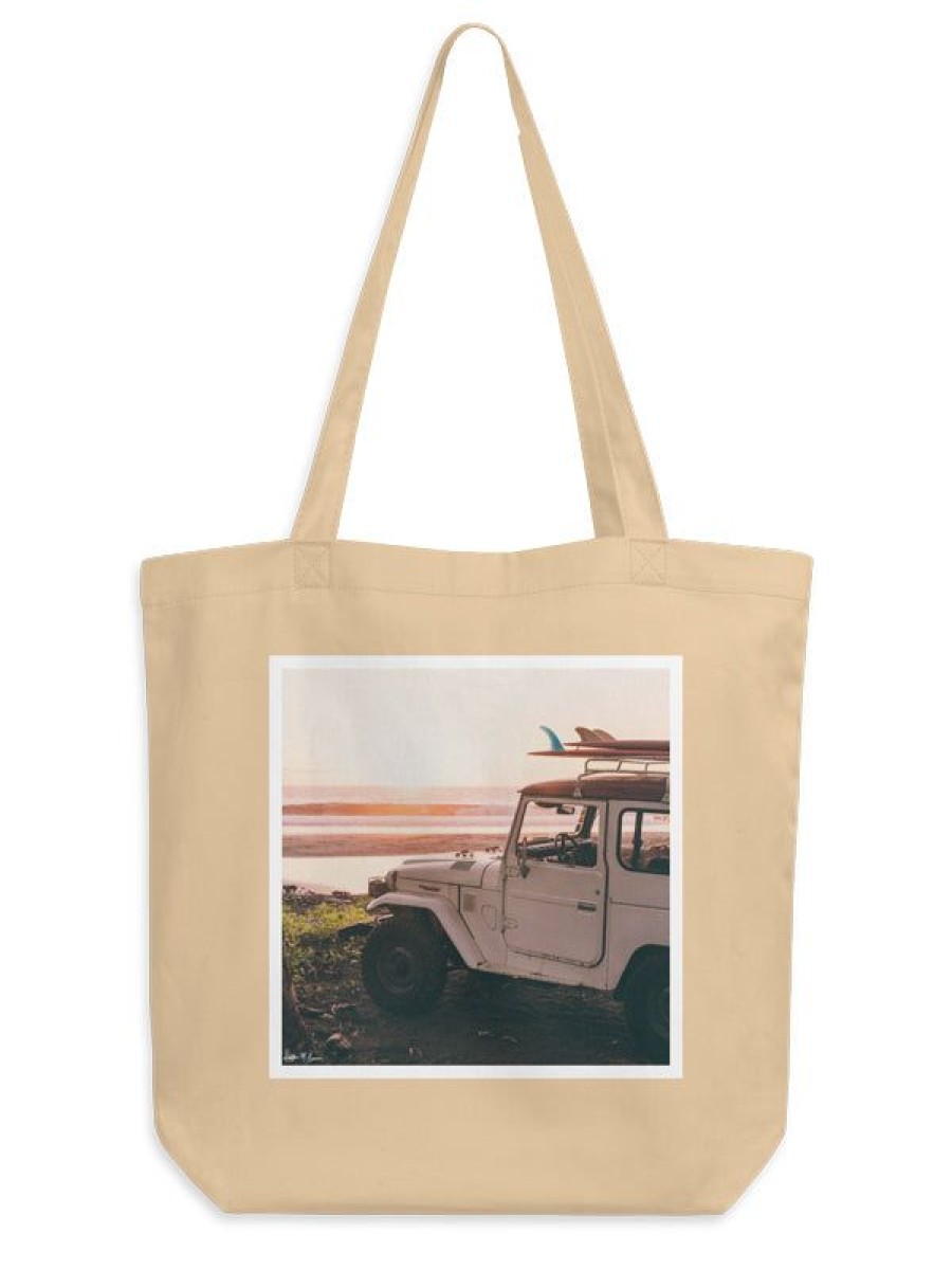 Art The Sunset | Adventure Awaits Eco Canvas Tote