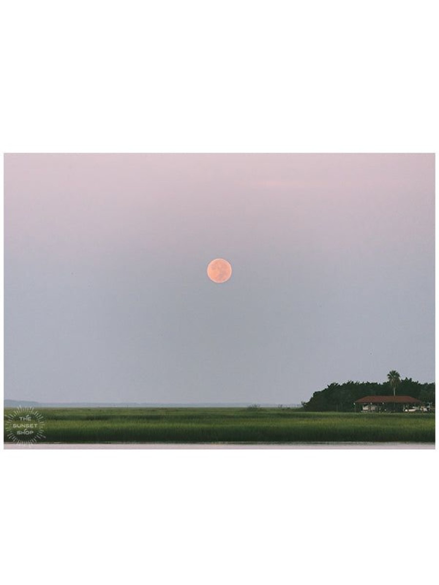 Art The Sunset | Full Moon Marsh